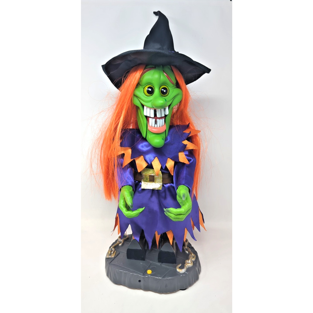 Gemmy Freaky Geeks Witch Animated Sings Evil Ways 18" 2004 Rare fast shipping